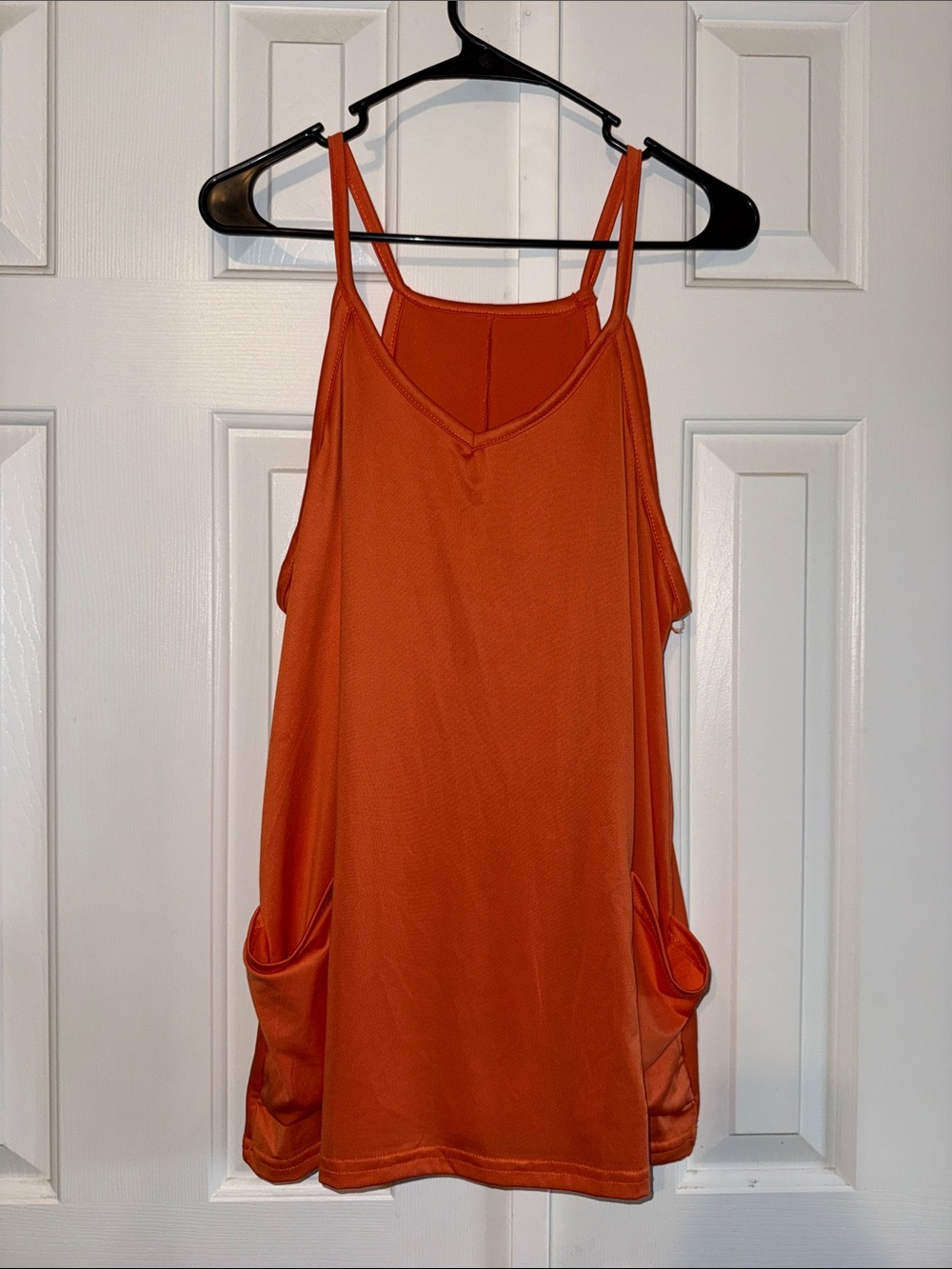 Orange Junior’s Spaghetti Strap Dress/Romper